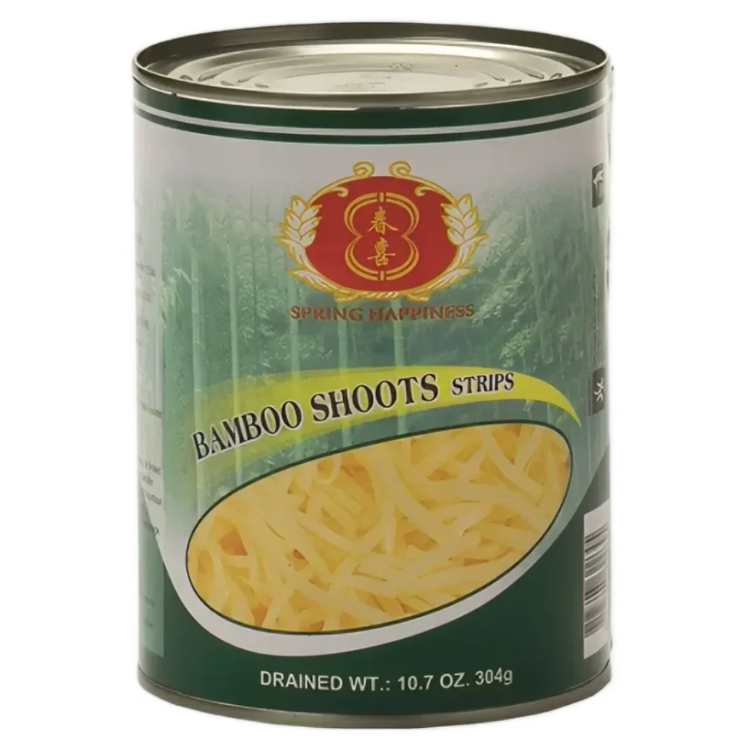 Bamboo Shoot Strips SPRING HAPPINESS, 567 g in a can