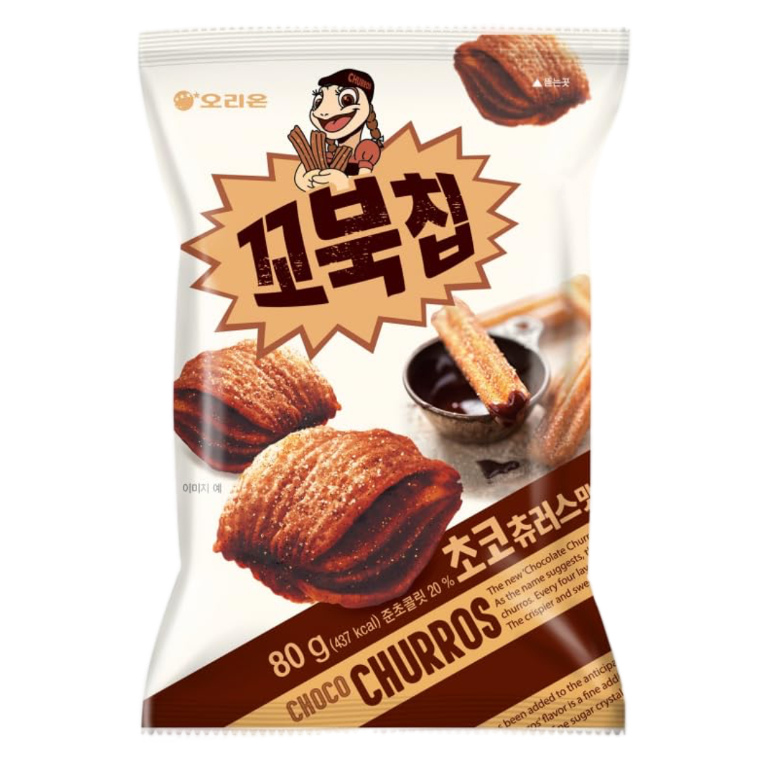 Turtle Chips Choco Churros ORION, 80 g in a sachet
