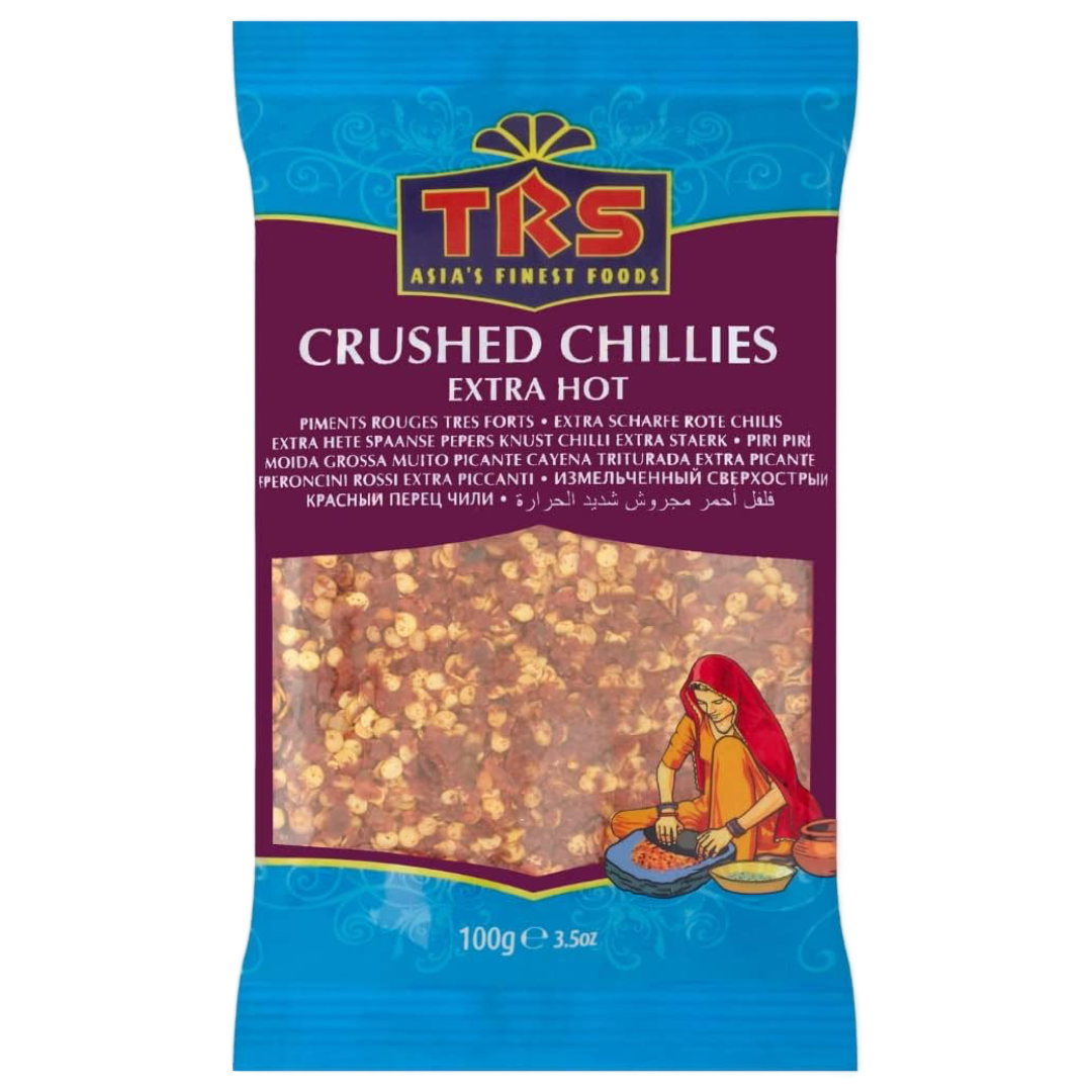 Crushed Chillies (Extra Hot) TRS, 100 g in a sachet
