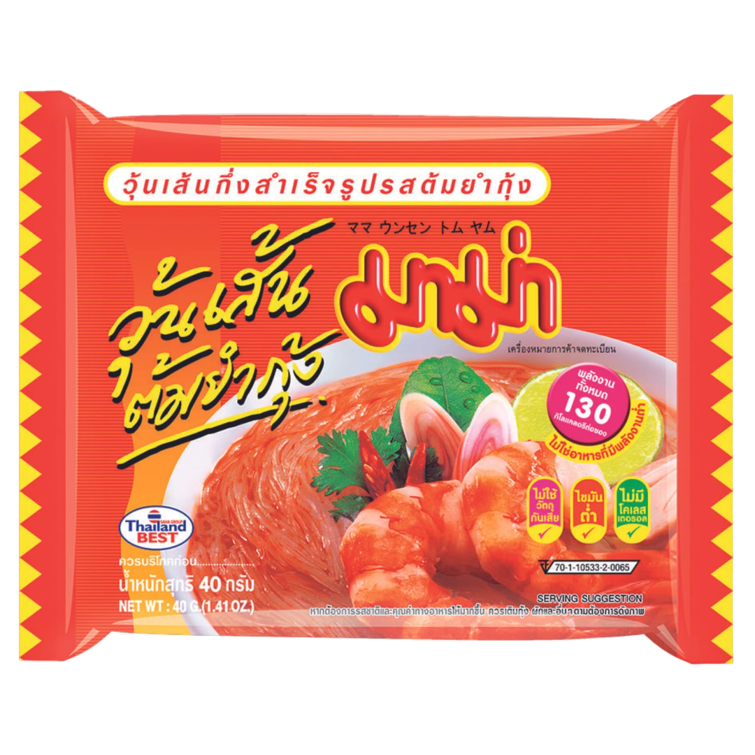 Instant Bean Noodles Tom Yum Goong MAMA, 40 g