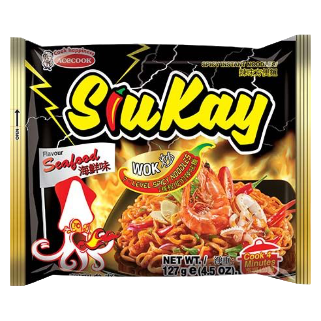 Instant Noodles Spicy Seafood SiuKay ACECOOK, 127 g