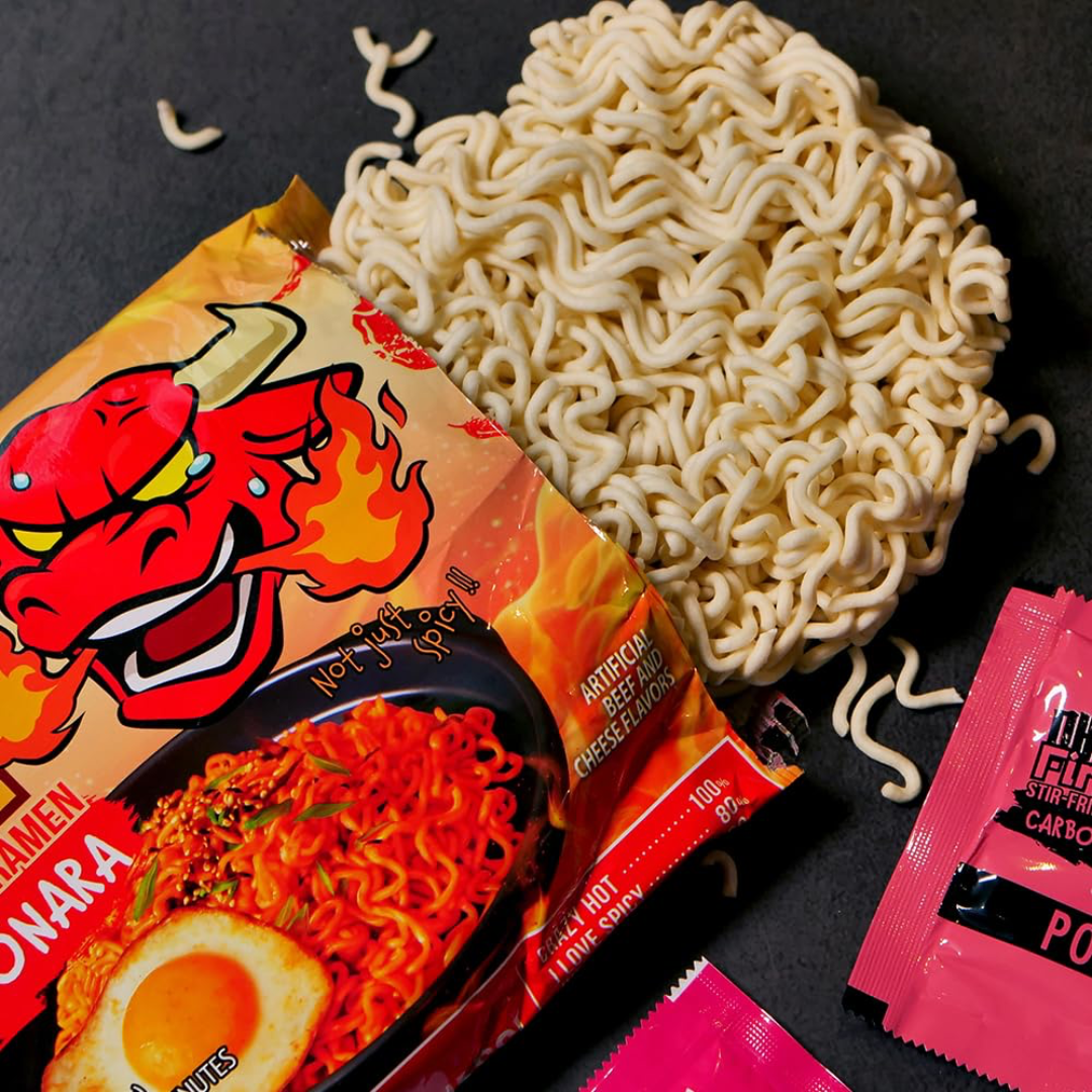 Instant Noodles Stir Fried Carbonara (Family Pack) FIREBULL, 4 x 135 g