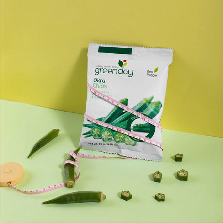 Okra Chips GREENDAY, 25 g