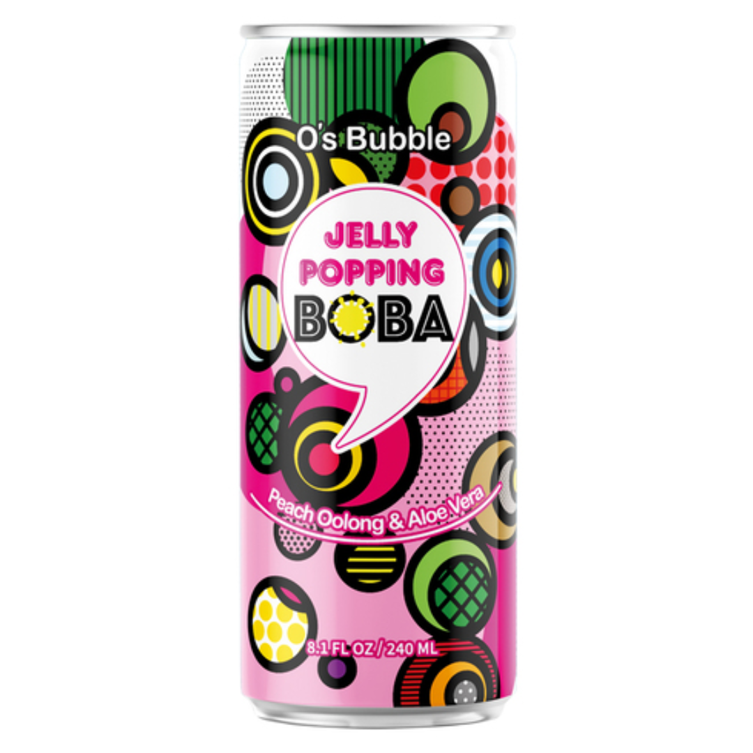 Peach & Aloe Vera Bubble Tea O'S BUBBLE, 240 ml – YOUMAME