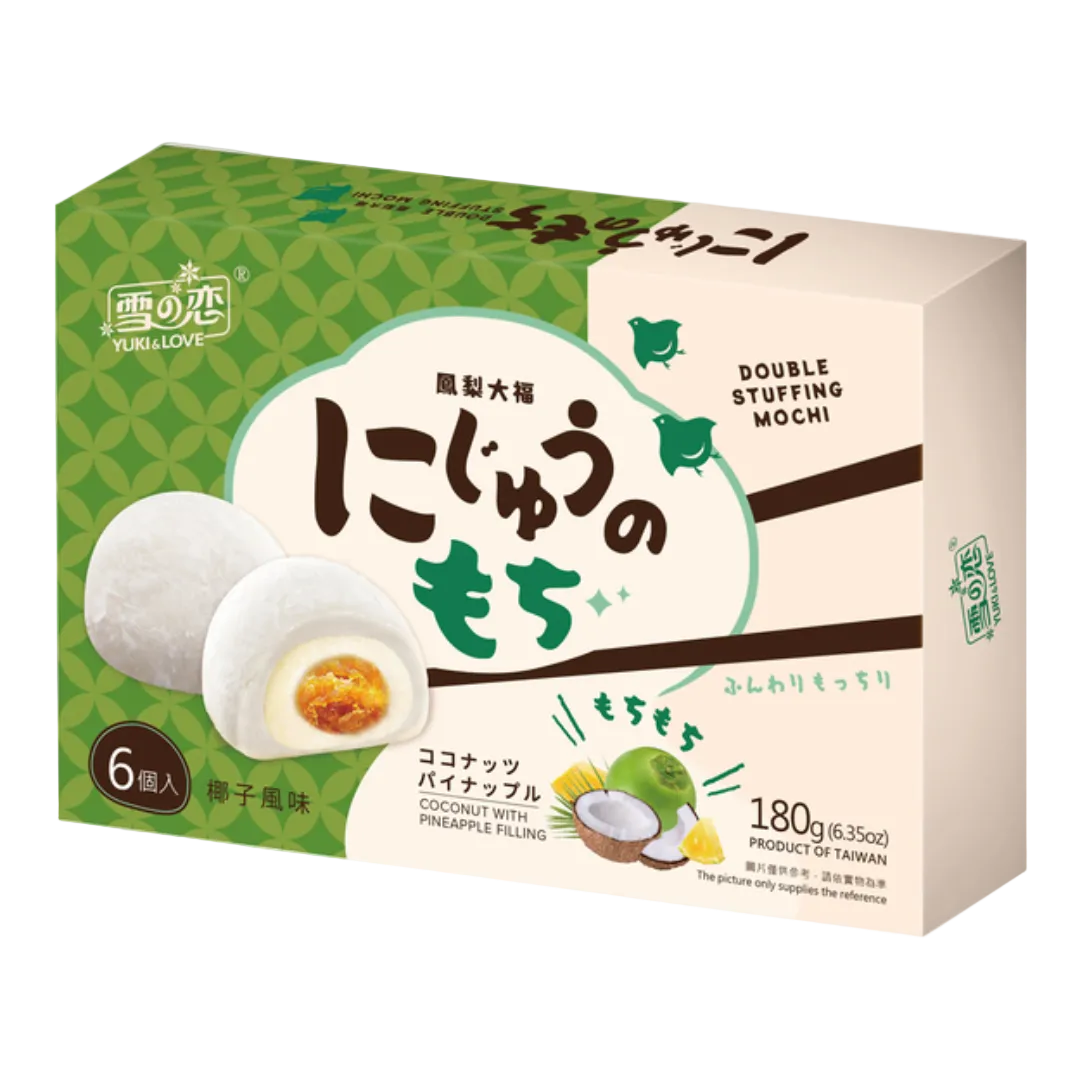 Pineapple Coconut Flavour Mochi YUKI & LOVE, 180 g