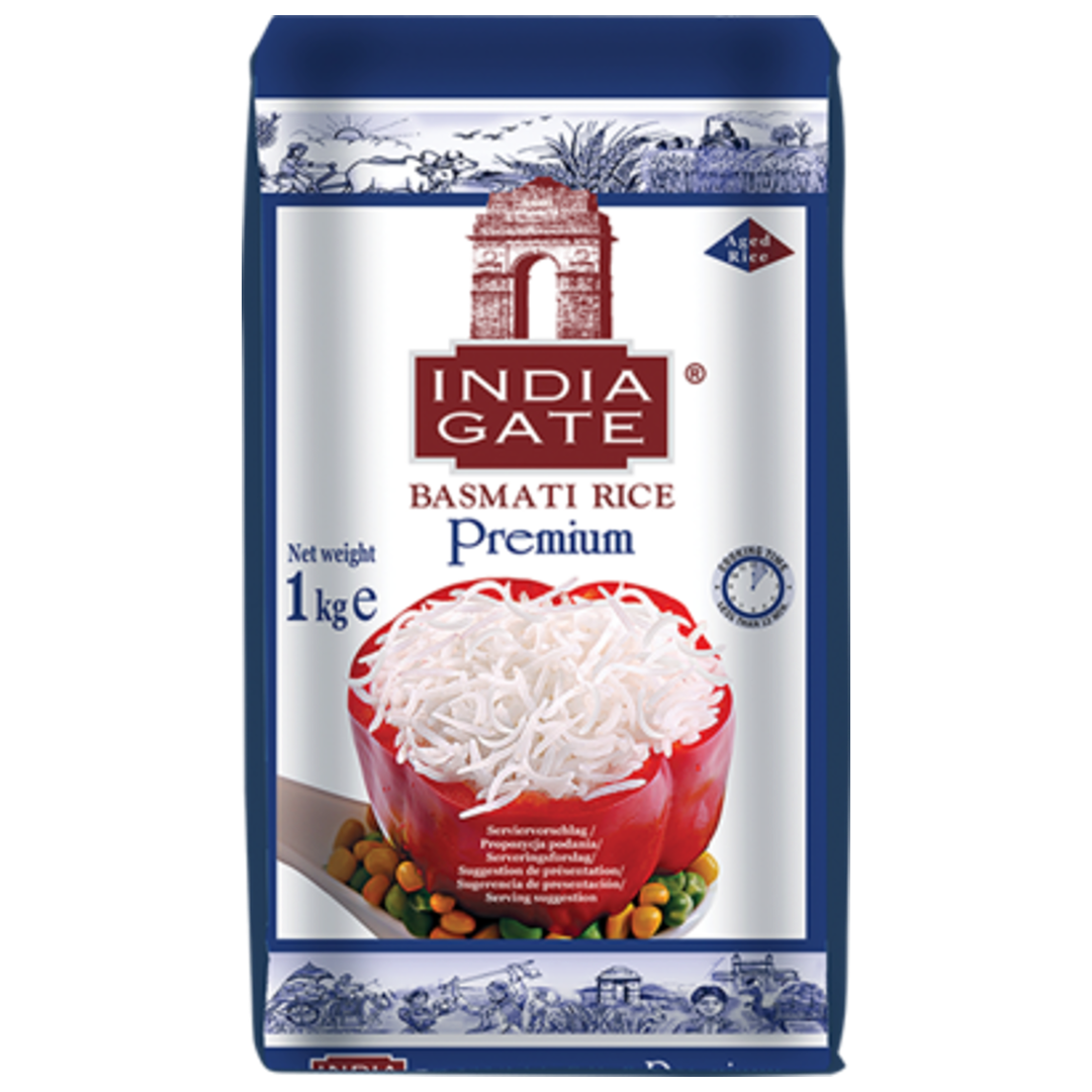 Premium Basmati Rice INDIA GATE, 1 kg YOUMAME