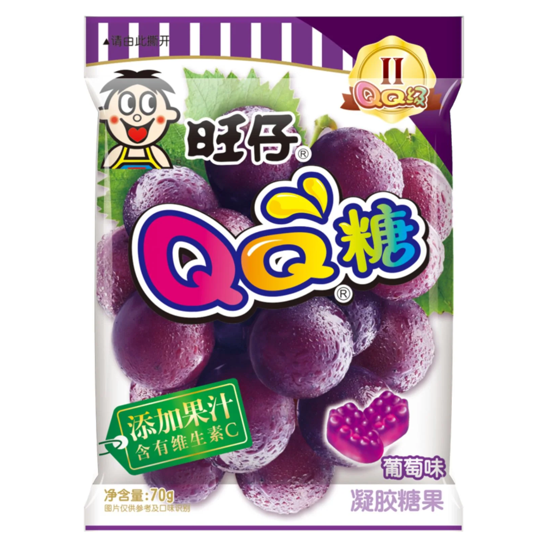 QQ Grape Gummy Sweets WANT WANT, 70 g
