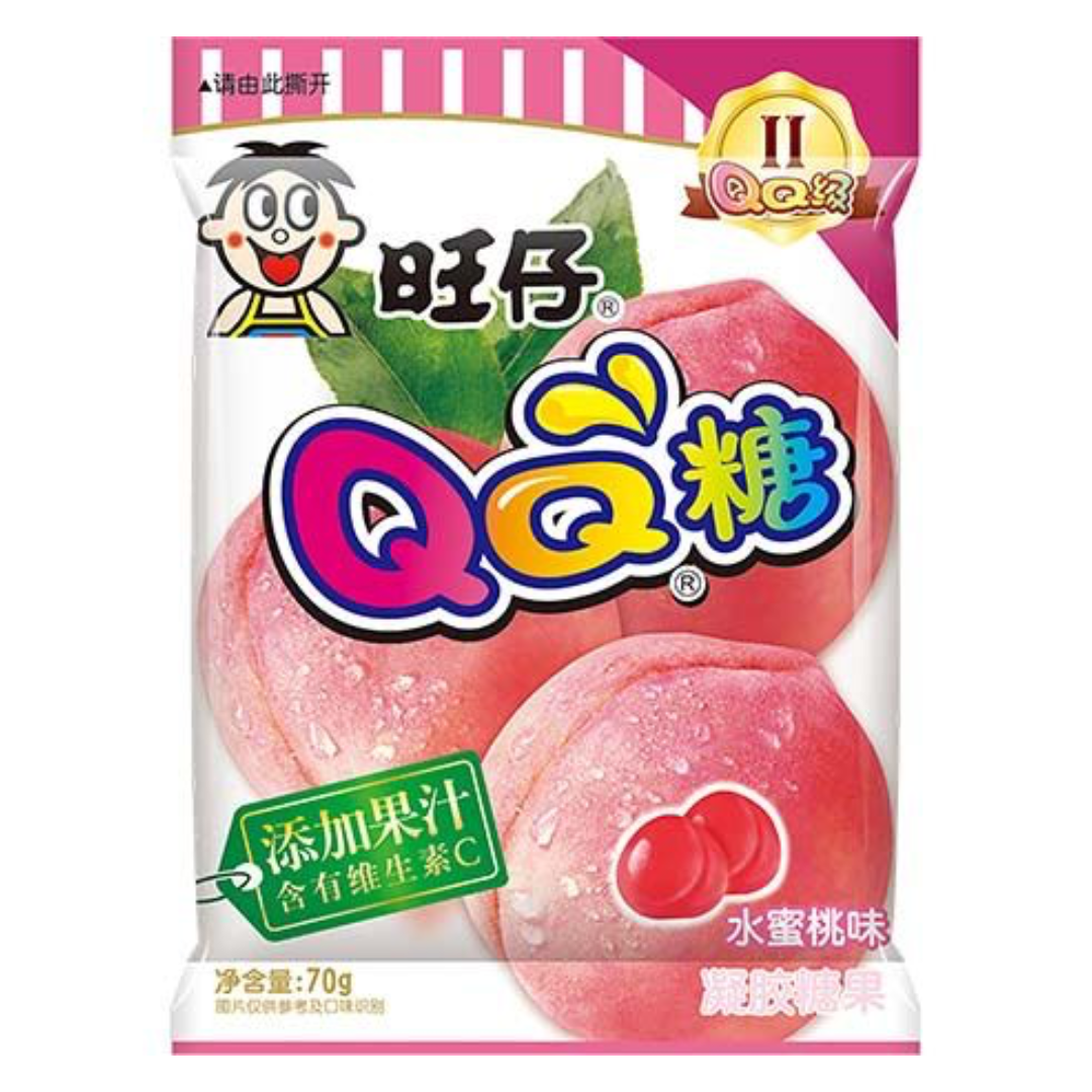 QQ Peach Gummy Sweets WANT WANT, 70 g