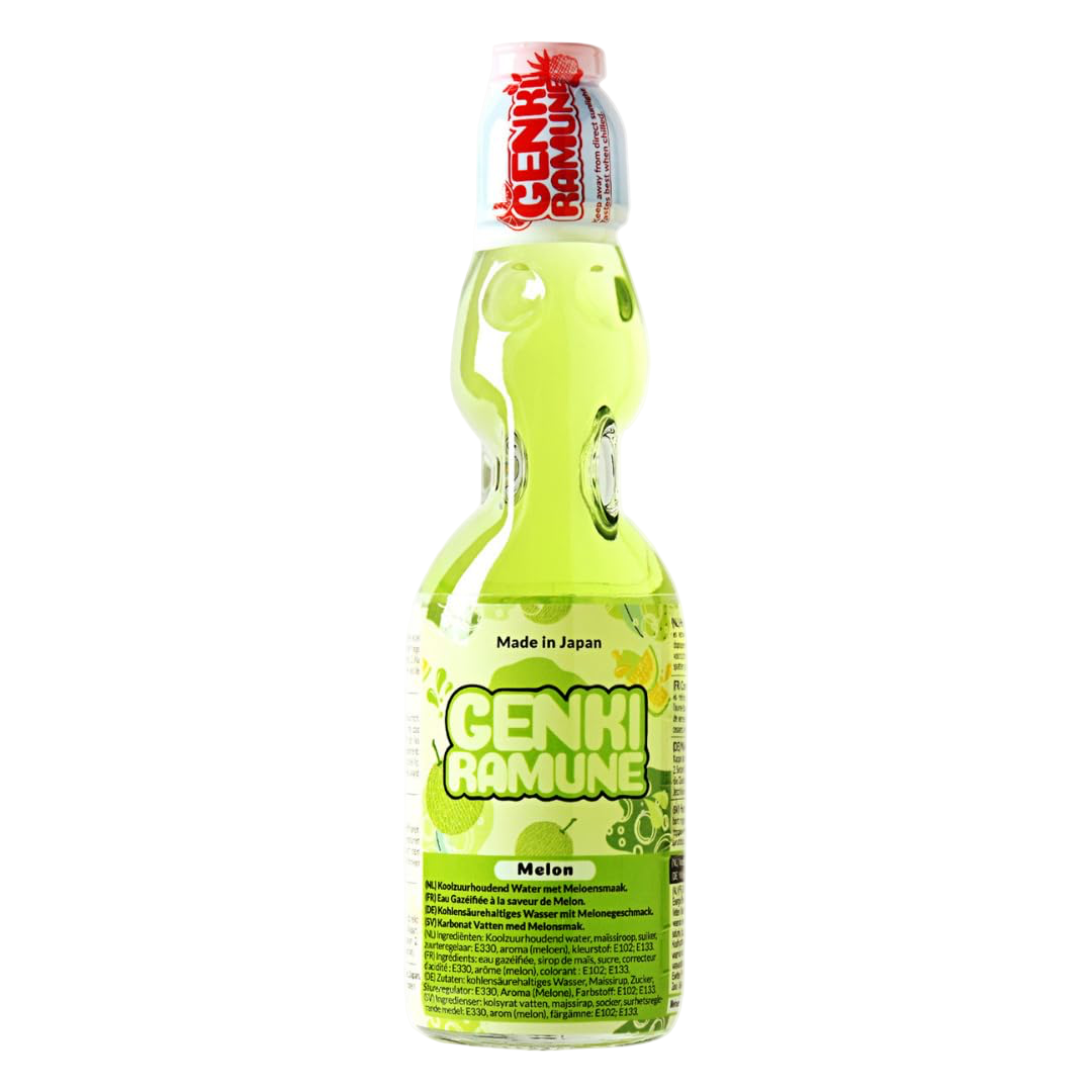 Ramune Melon GENKI RAMUNE, 200 ml