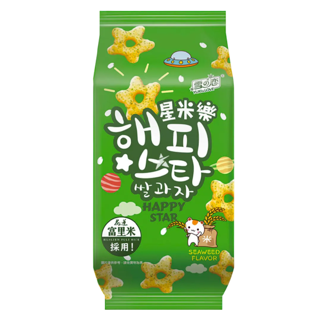 Ryžių traškučiai su jūros dumbliais YUKI & LOVE, 70 g