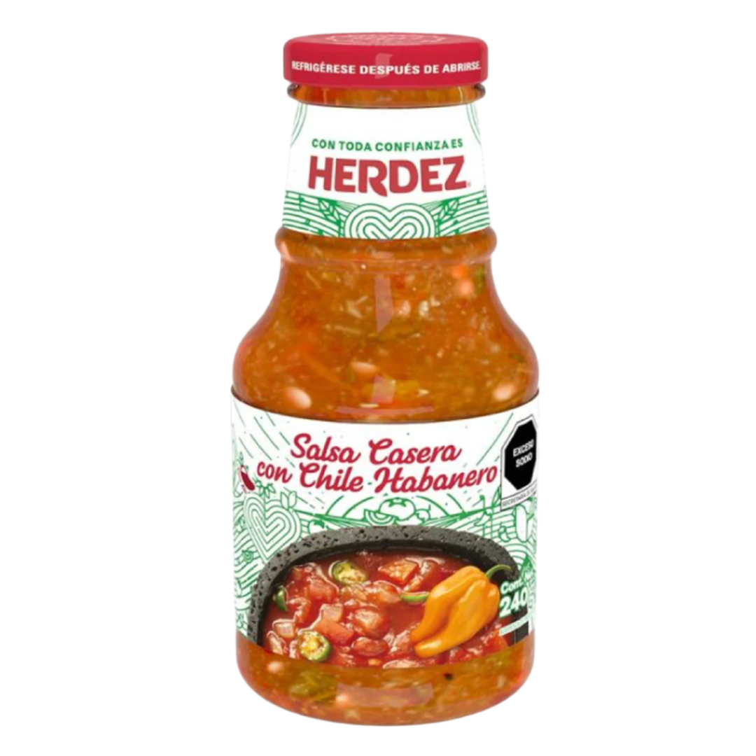 Salsa Casera with Habanero HERDEZ (In Glass), 240 g YOUMAME