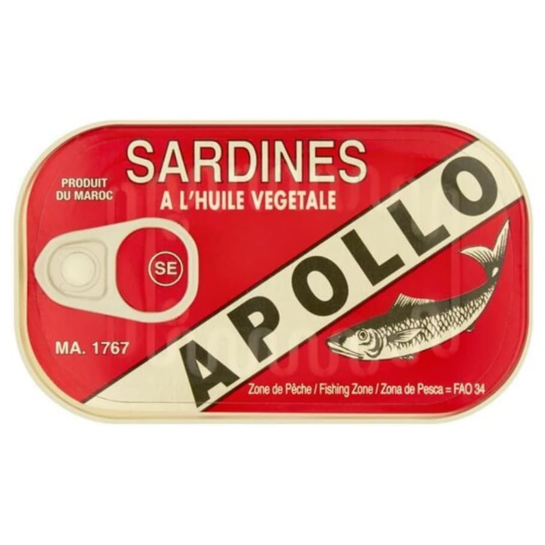 Sardines In Vegetable Oil APOLLO, 125 g