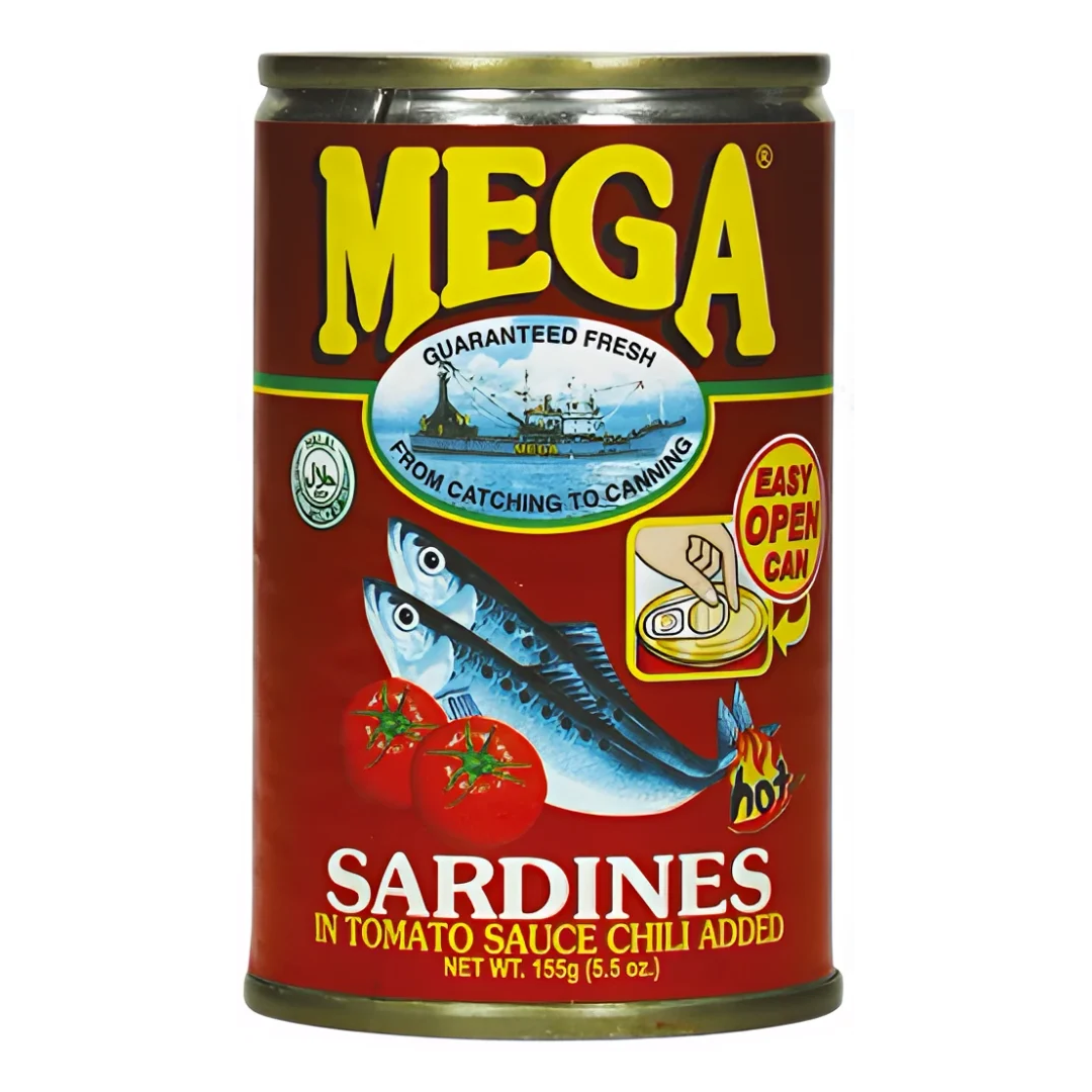 Sardinės su čili pomidorų padaže MEGA, 155 g