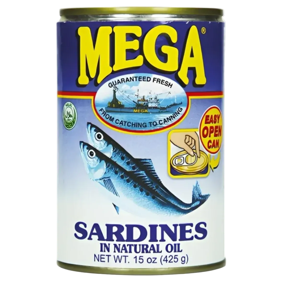 Sardines in Oil MEGA, 425 g tin can