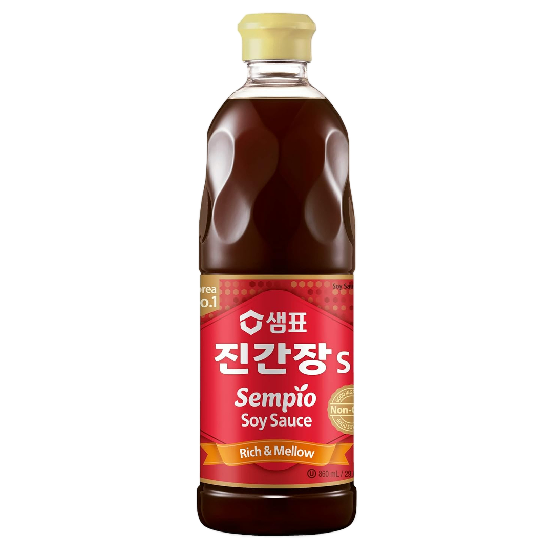 Soy Sauce Jin S SEMPIO, 860 ml in a plastic bottle