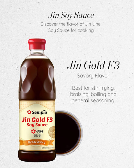 Soy Sauce F3 Gold SEMPIO, 860 ml