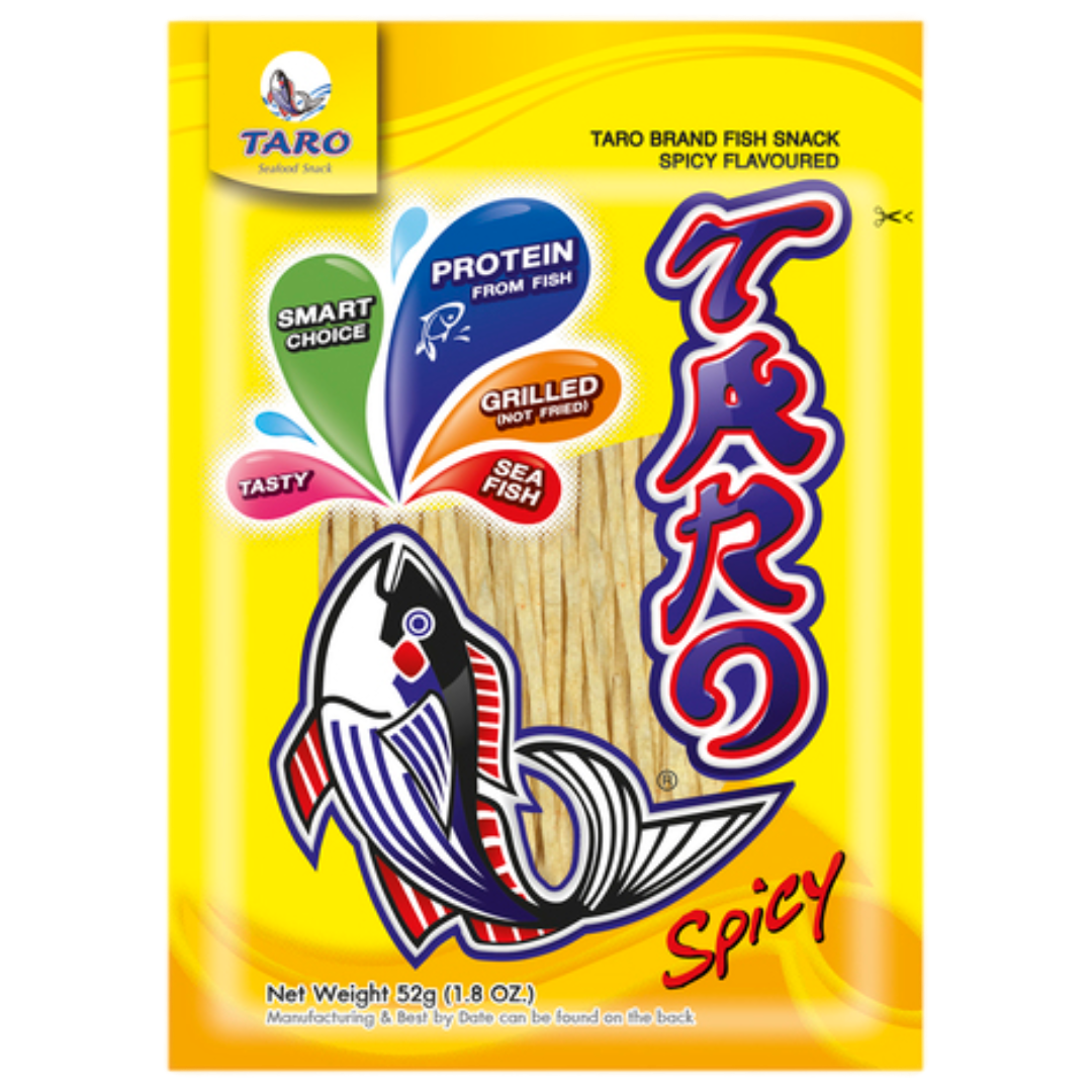 Spicy Fish Snack TARO, 52 g in a sachet