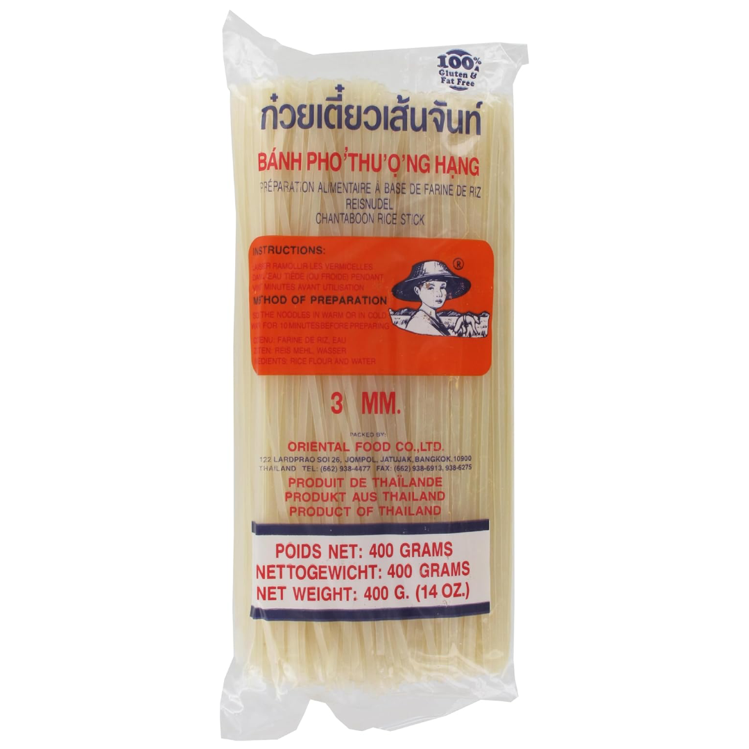 Straight Rice Sticks (3 mm) FARMER, 400 g