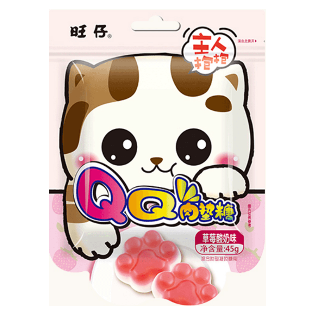 Strawberry Yogurt Gummy Sweets WANT WANT, 45 g