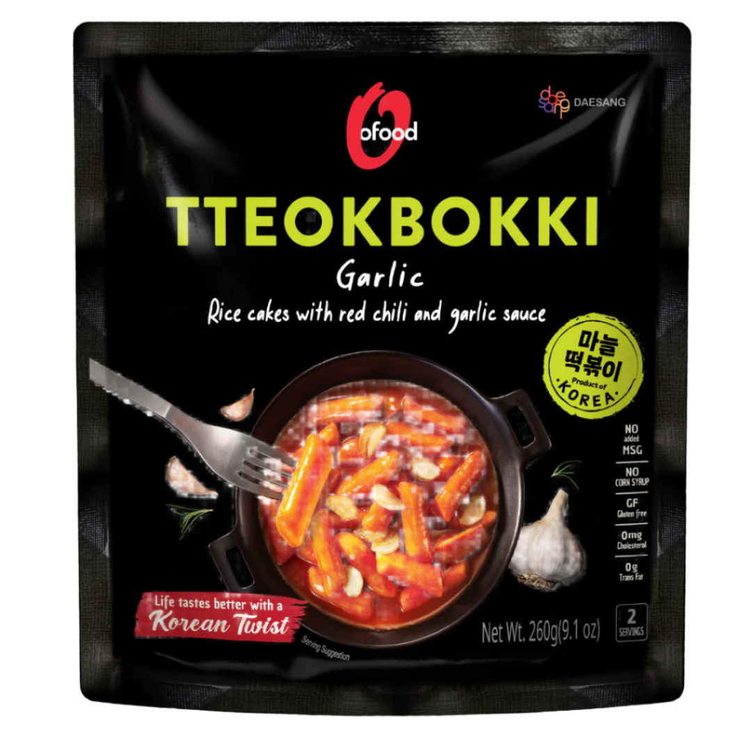 Premium Topokki with Chili & Garlic Sauce O'FOOD, 260 g