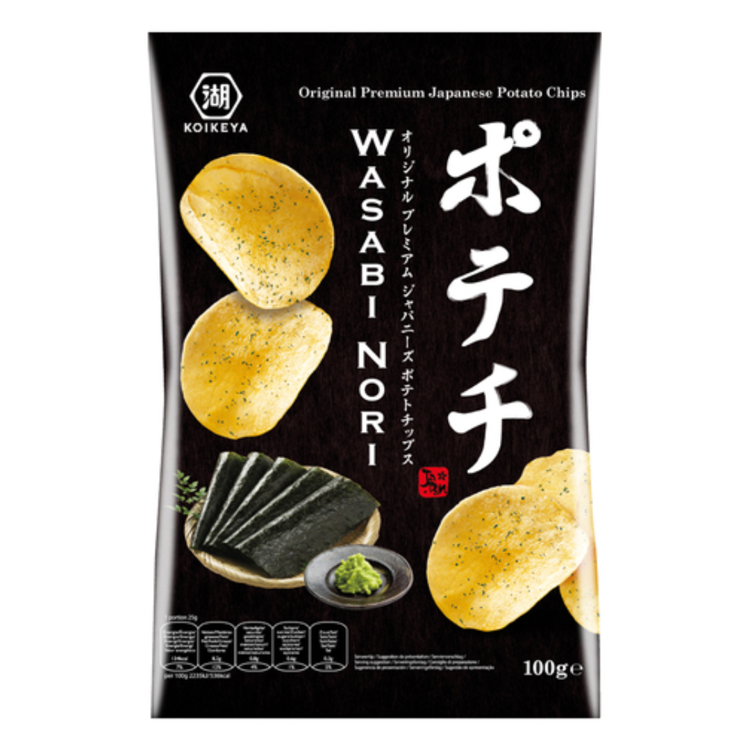 Wasabi Nori Potato Chips KOIKEYA, 100 g