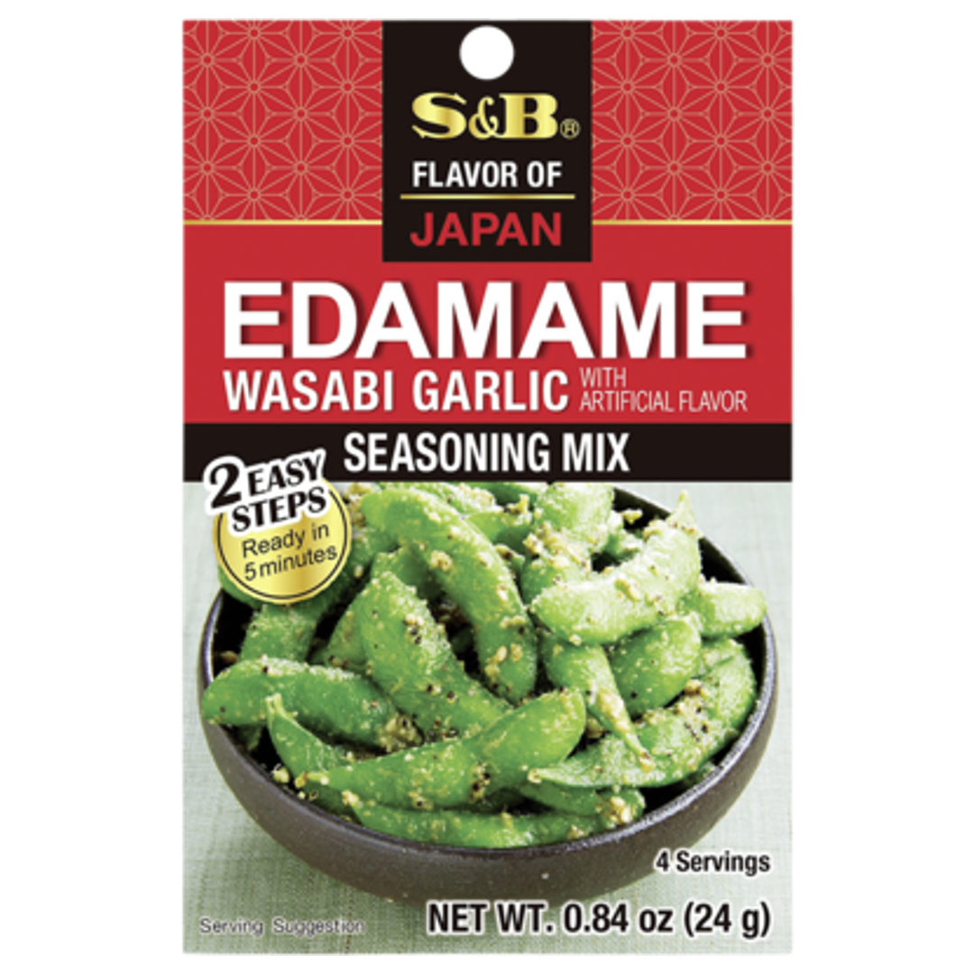 Prieskonių mišinys Edamame Wassabi Garlic S&B, 24 g