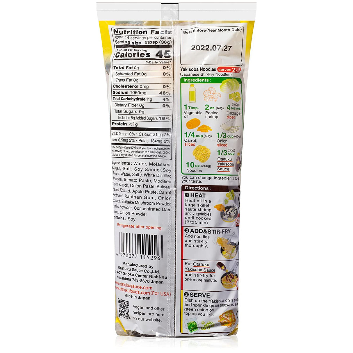 Yakisoba Sauce OTAFUKU, 300 g