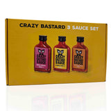 3 perkamiausių padažų rinkinys dovanų dėžutėje CRAZY BASTARD, 3 x 100 ml