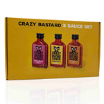3 Sauce Set (Best Sellers) in Gift Box CRAZY BASTARD, 3 x 100 ml