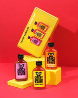 3 aštriausių padažų rinkinys dovanų dėžutėje CRAZY BASTARD, 3 x 100 ml