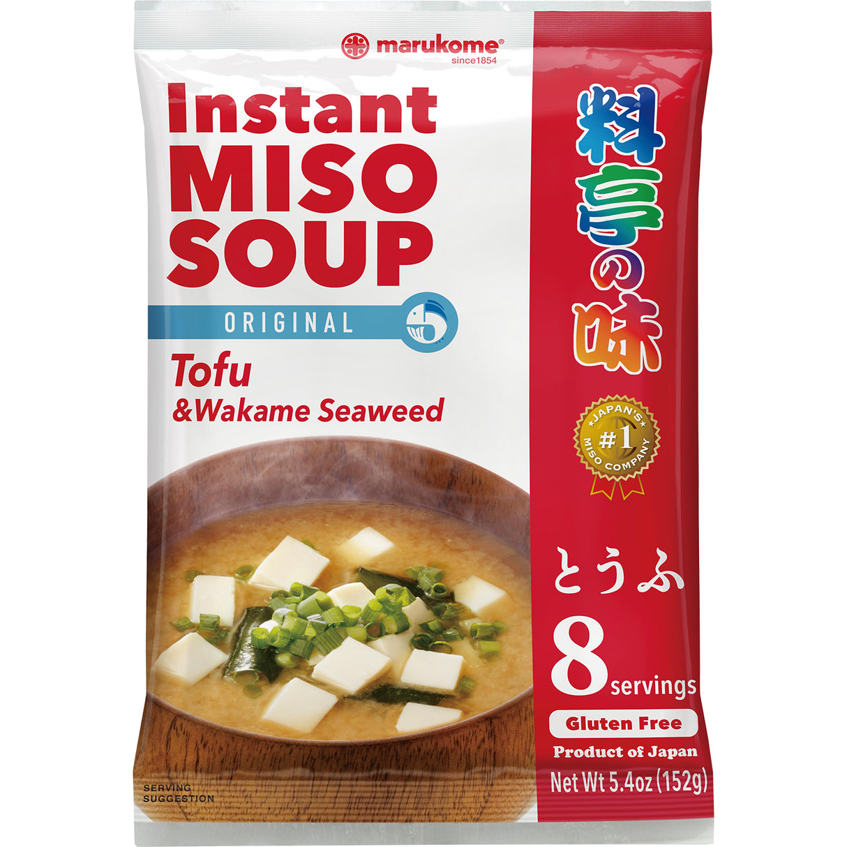 Miso sriuba su tofu ir Wakame MARUKOME, 8 porcijos, 152 g