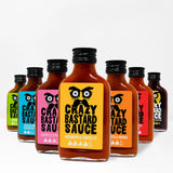 7 padažų rinkinys dovanų dėžutėje CRAZY BASTARD, 7 x 100 ml