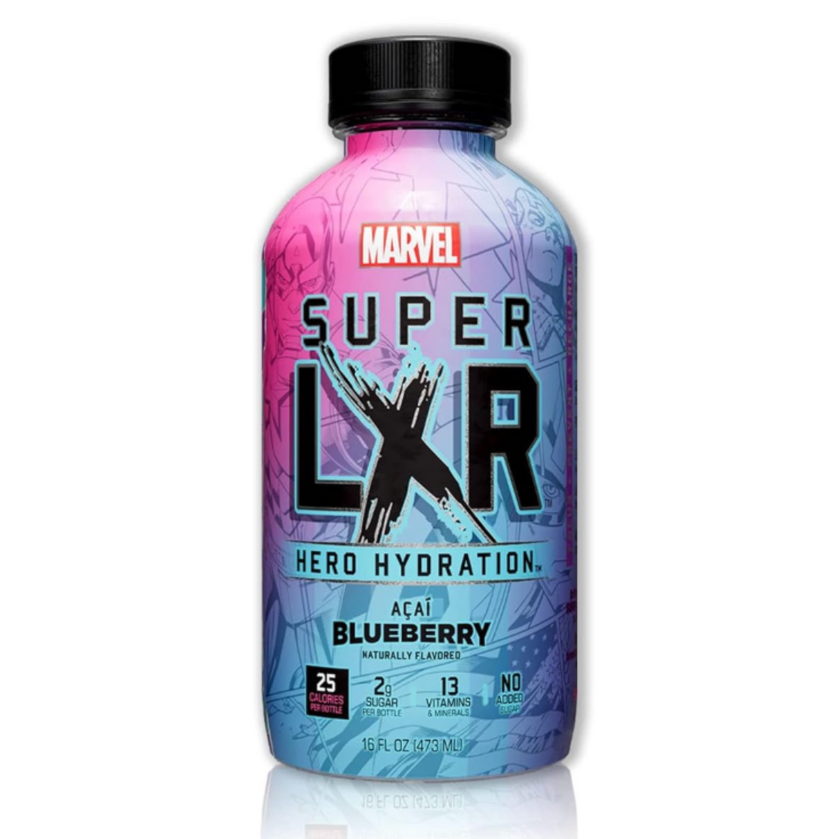 Acai Blueberry Flavor Drink Super LXR ARIZONA x MARVEL, 473 ml