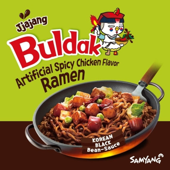 
                
                    Load image into Gallery viewer, Buldak Hot Chicken Ramen Jjajang SAMYANG, 140 g
                
            
