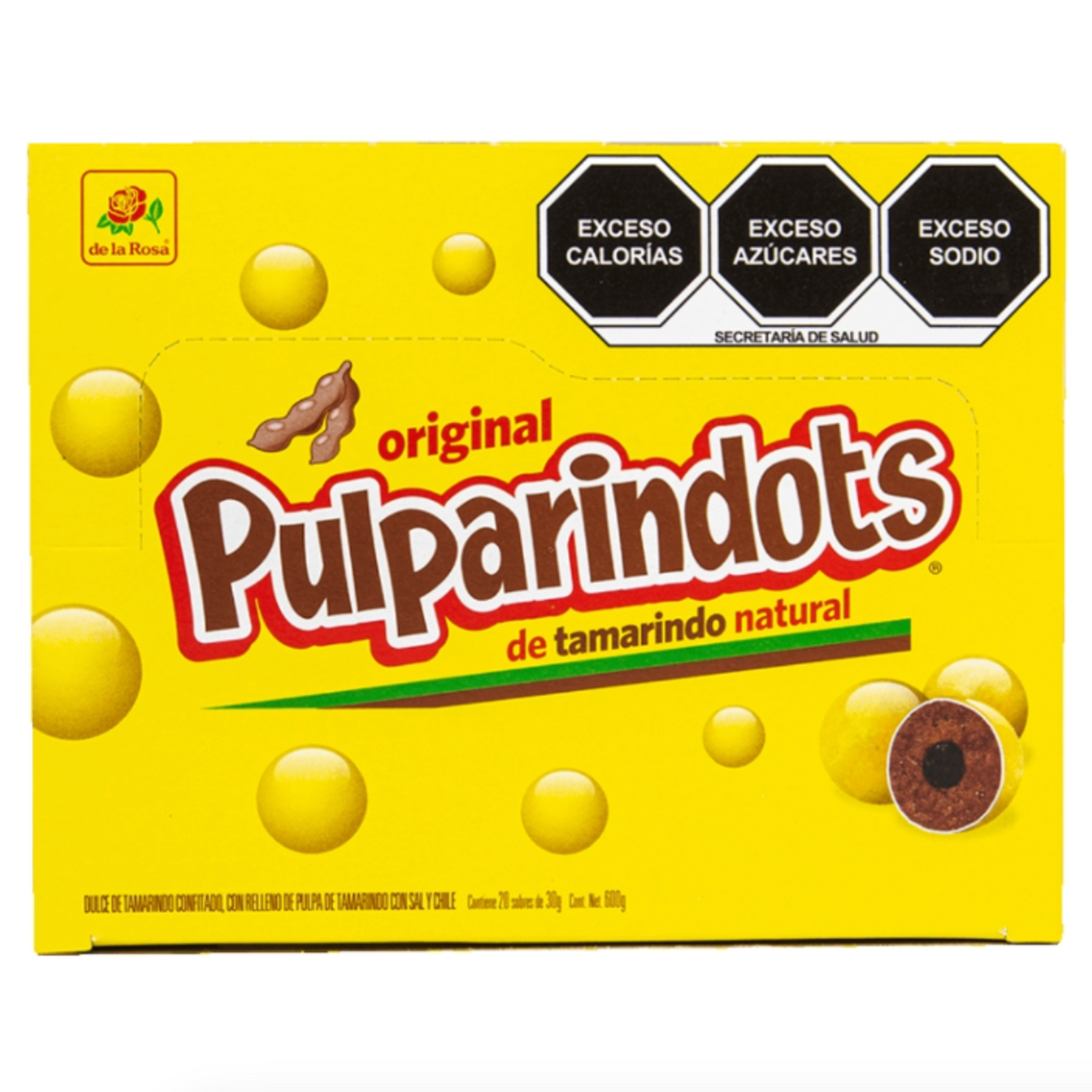 Saldainiai Pulparindots DE LA ROSA, 12 x 30 g