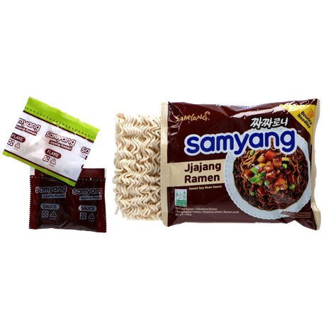 Chacharoni Black Bean Sauce & Olive Oil Ramen SAMYANG, 140 g