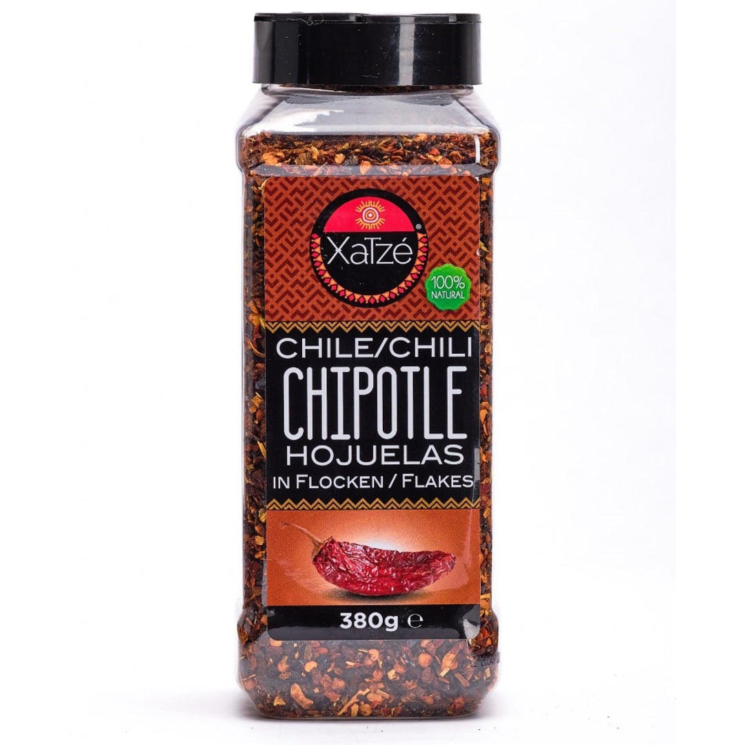 Chile Chipotle Hojuelas (džiovintų Chipotle pipirų dribsniai) XATZE, 380 g