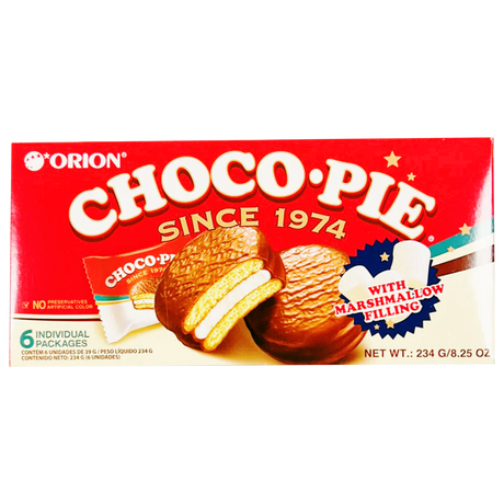 Choco Pie with Marshmallow Filling ORION, 234 g in cardbord box