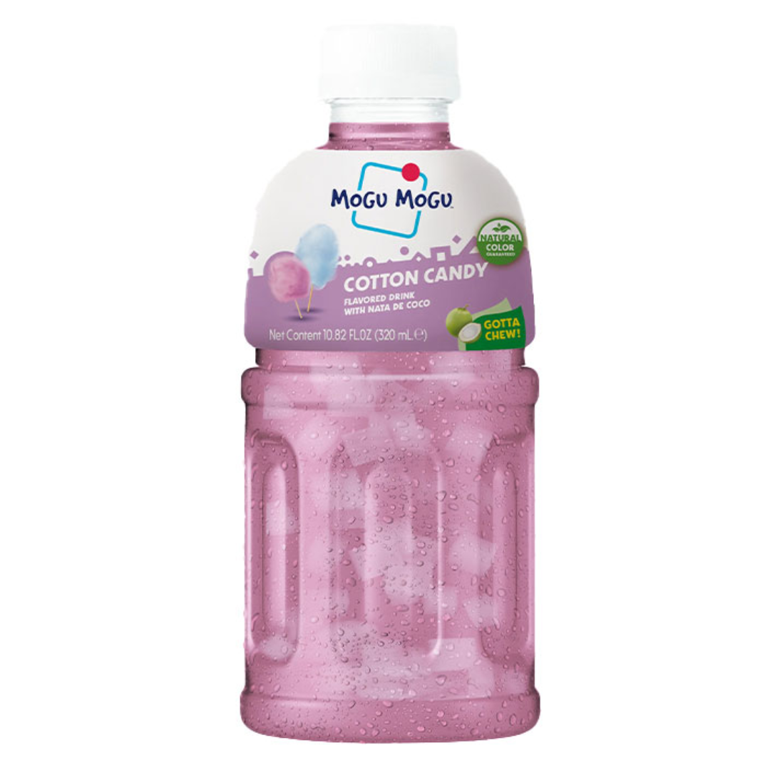 Cukraus vatos skonio gaivusis gėrimas su nata de coco MOGU MOGU, 320 ml