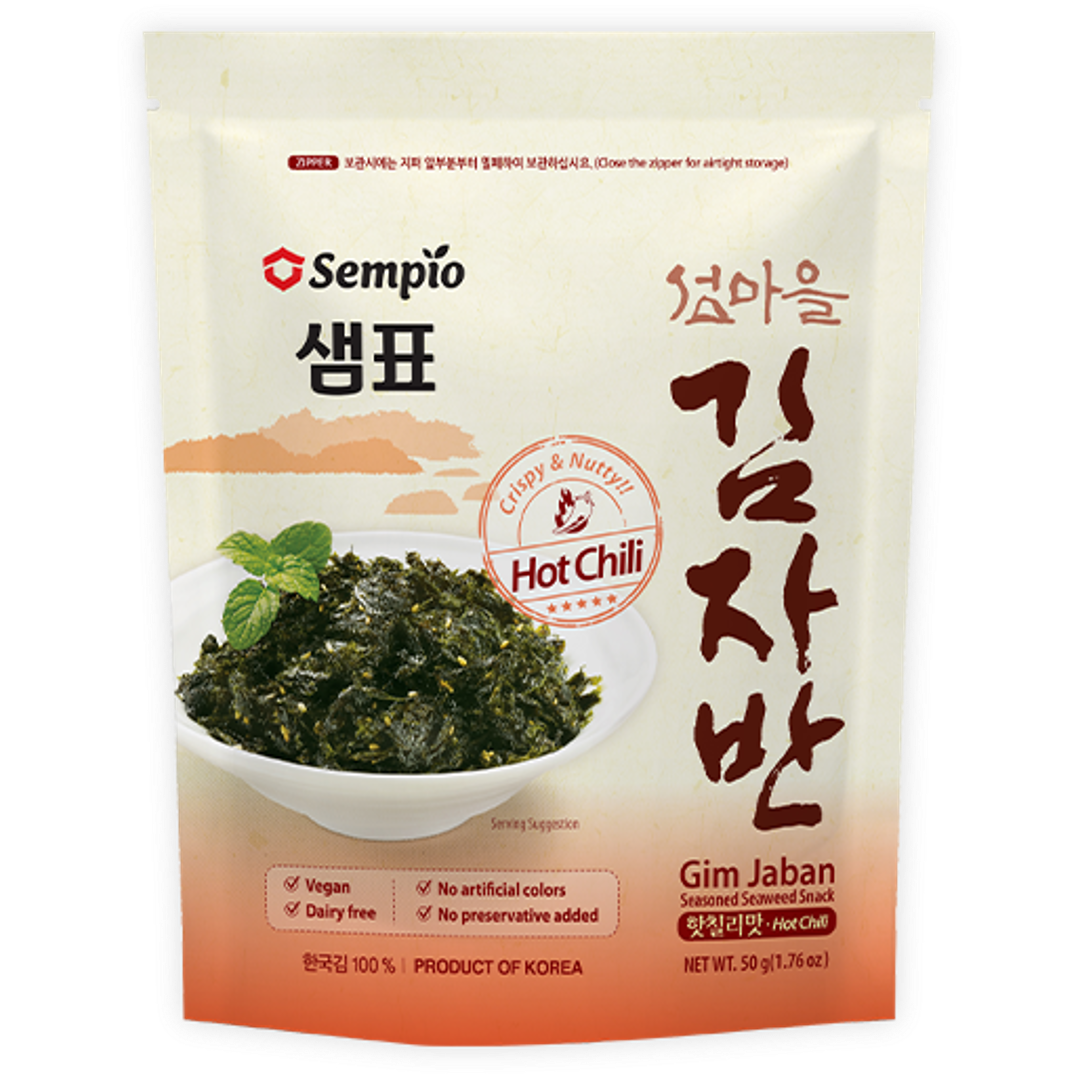 Crispy Seaweed Snack Hot Chilli SEMPIO, 50 g