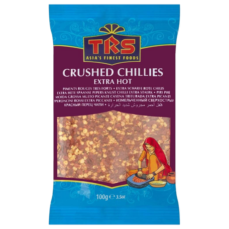 Crushed Chillies (Extra Hot) TRS, 100 g in a sachet
