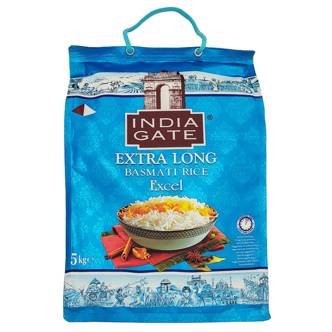 Extra Long Basmati Rice Excel INDIA GATE, 5 kg