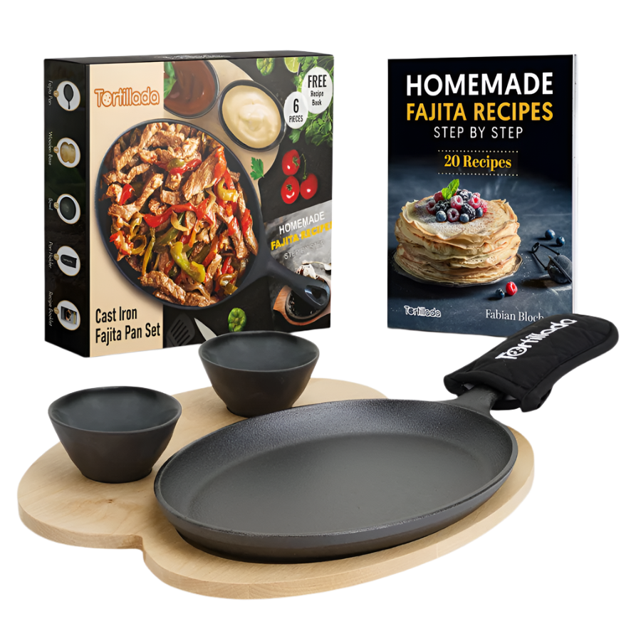 Fajita Pan Set Cast Iron TORTILLADA (In Gift Box)