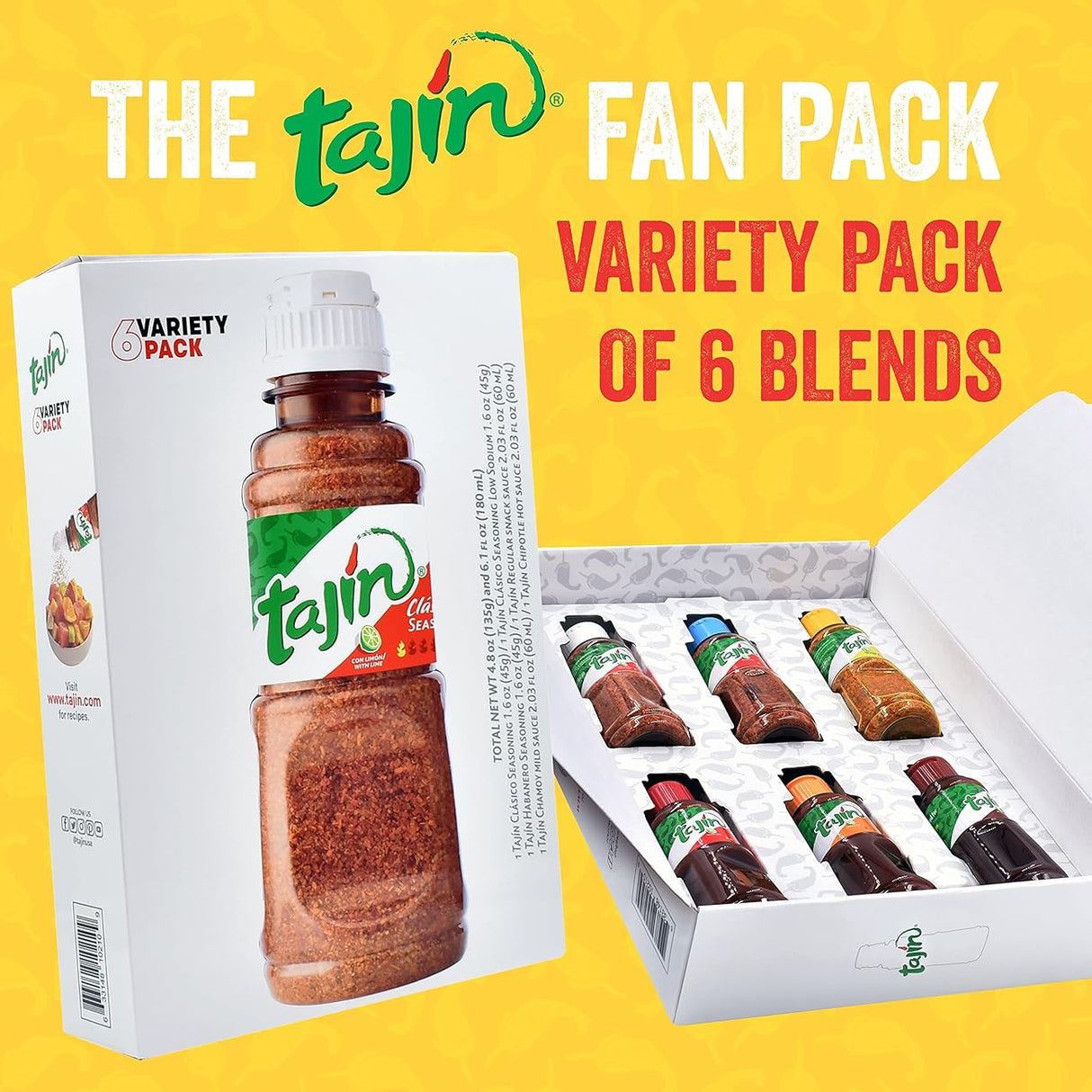 Fan Pack TAJIN, 6 x 45 g