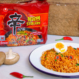 Gourmet Spicy Instant Noodles Shin Ramyun Red Stir Fry NONGSHIM, 131 g