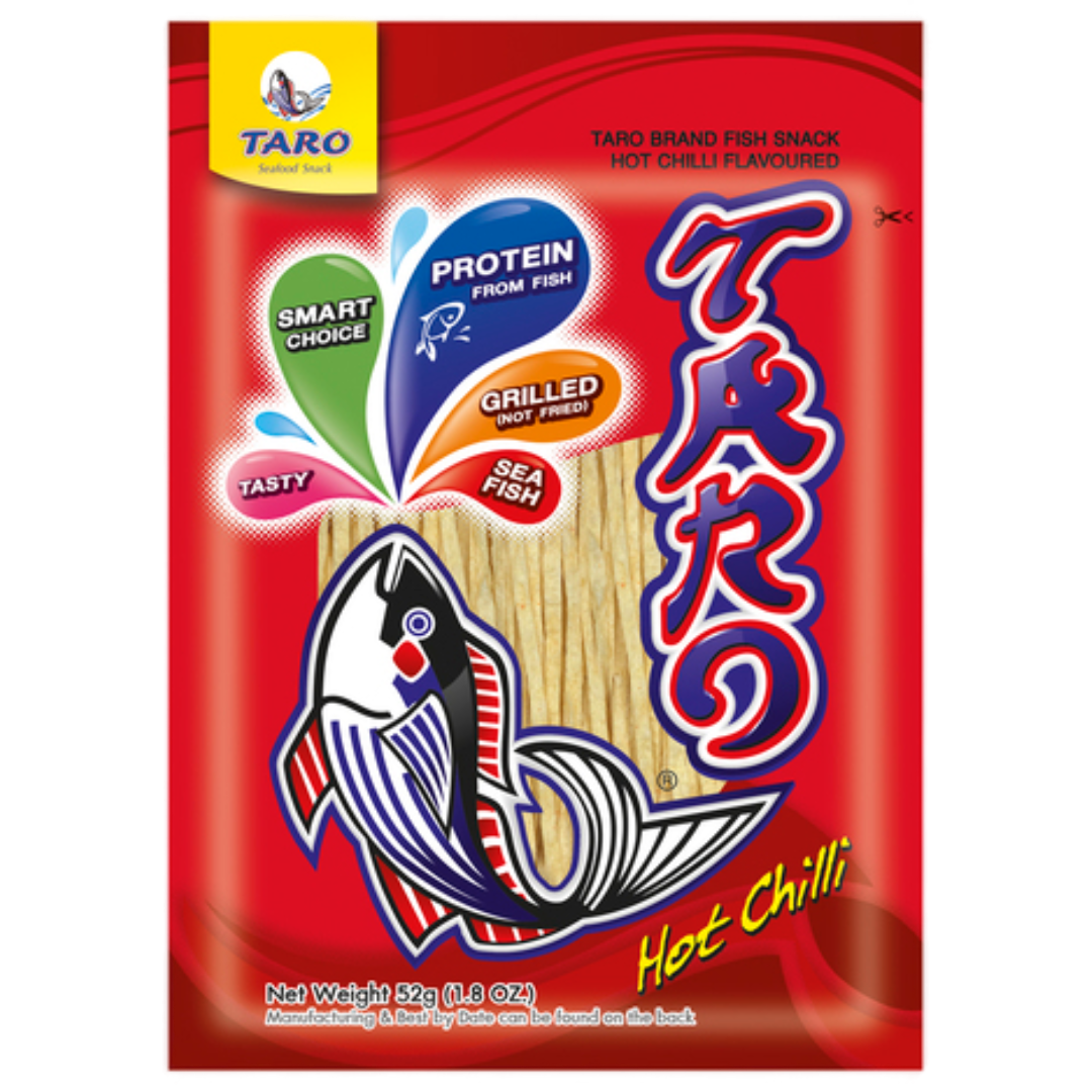Hot Chilli Fish Snack TARO, 52 g in a sachet