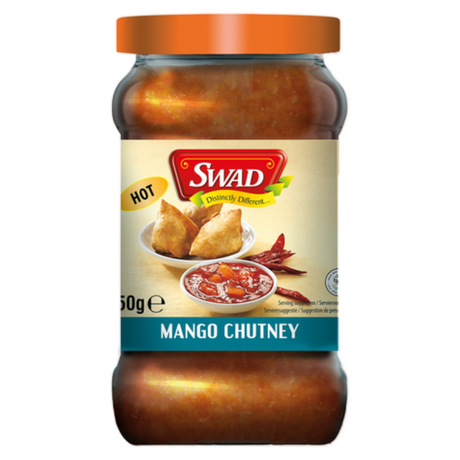 Hot Mango Chutney SWAD, 350 g glass jar