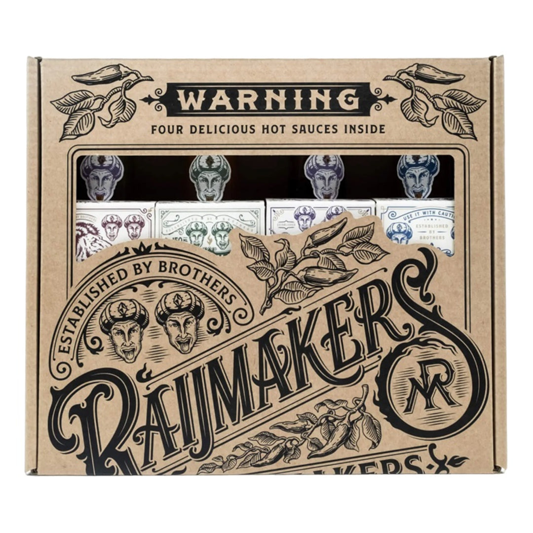 Aštrių padažų rinkinys dovanai RAIJMAKERS HEETMAKERS, 4 x 150 ml