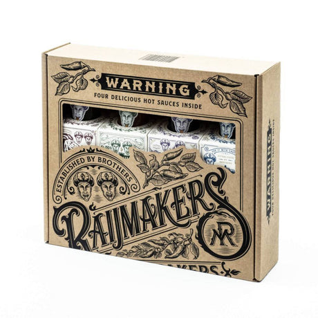 Aštrių padažų rinkinys dovanai RAIJMAKERS HEETMAKERS, 4 x 150 ml