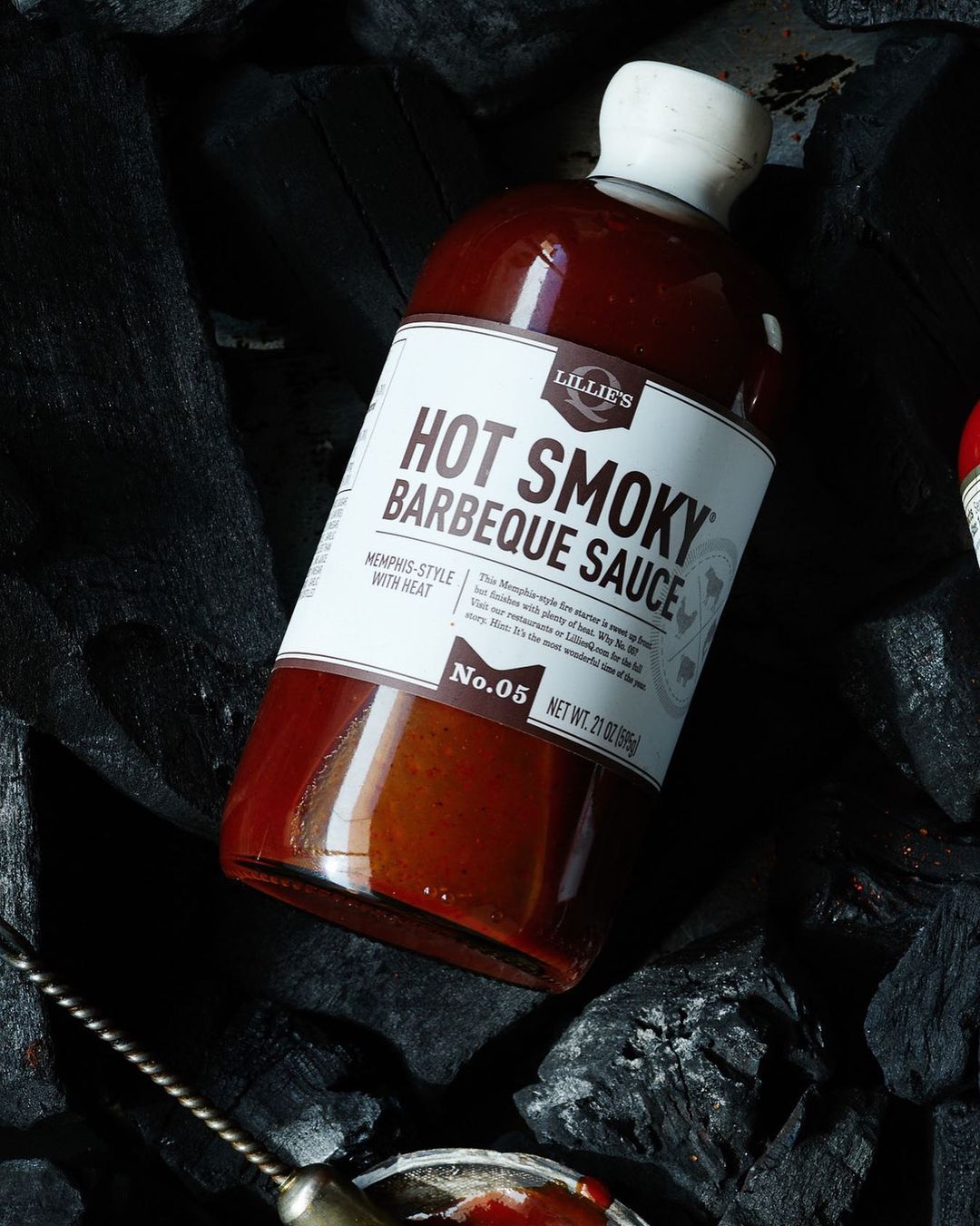 Padažas Hot Smoky Barbeque Sauce No.5 LILLIES'Q, 595 g